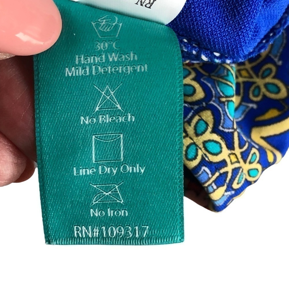 Sunsets Pompeii Twist And Shout Blue Bikini Bottoms Small - Picture 7 of 10